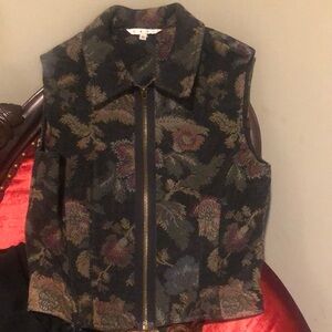 CAbi Multicolor Floral Vest